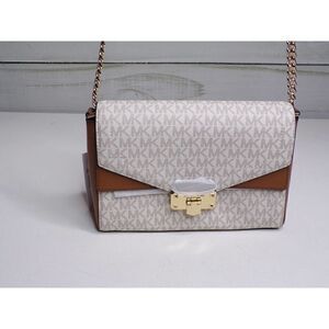 Michael Kors Vanilla Kinsley Xbody NWT